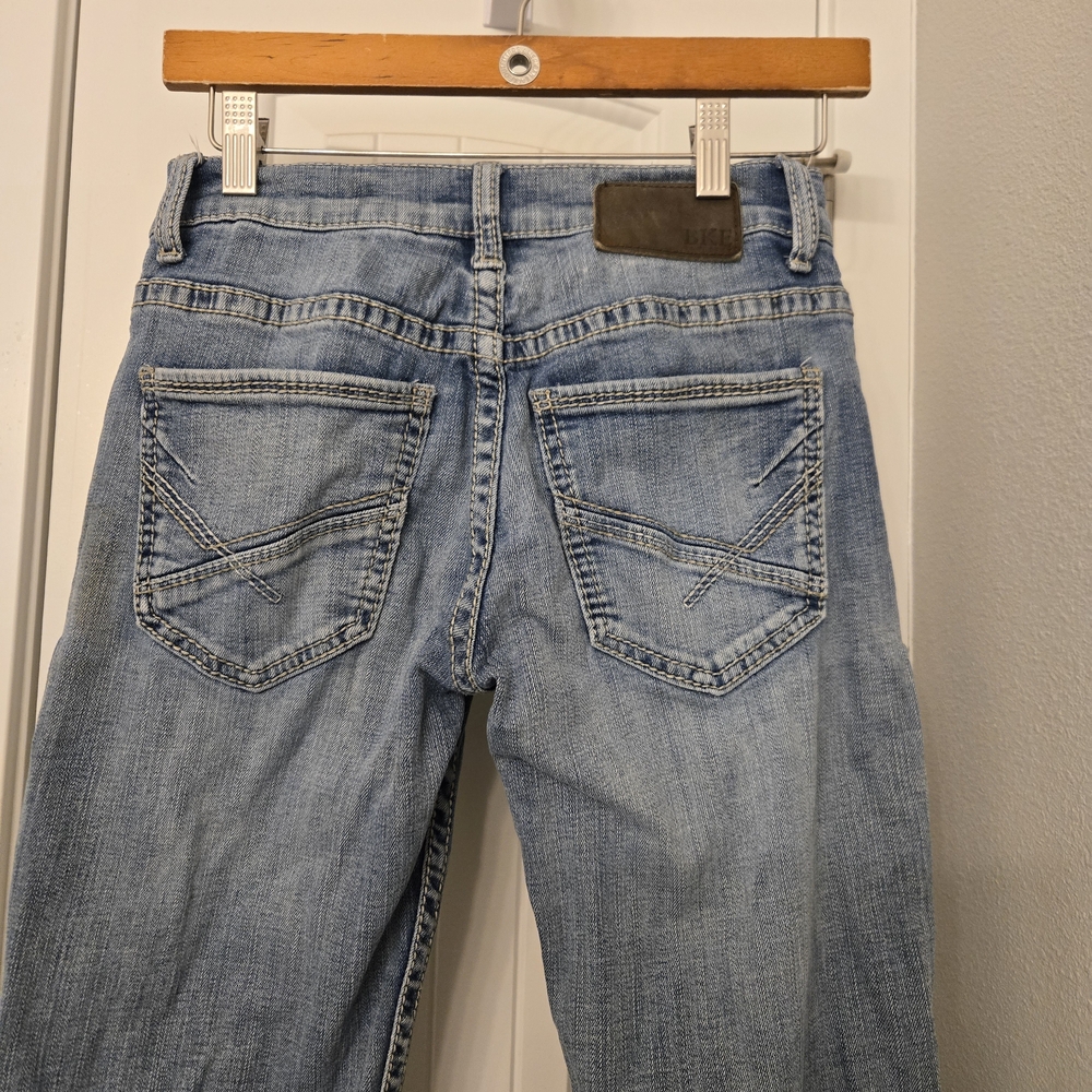 BKE Men's Light Blue Straight Jeans